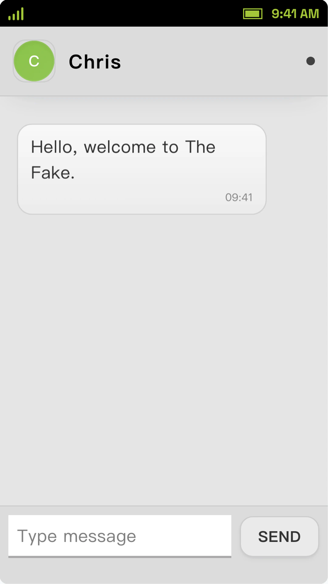 Android SMS (Classic) chat generator live preview screenshot Fake Android SMS (Classic) chat screenshot preview for Android SMS (Classic) chat generator