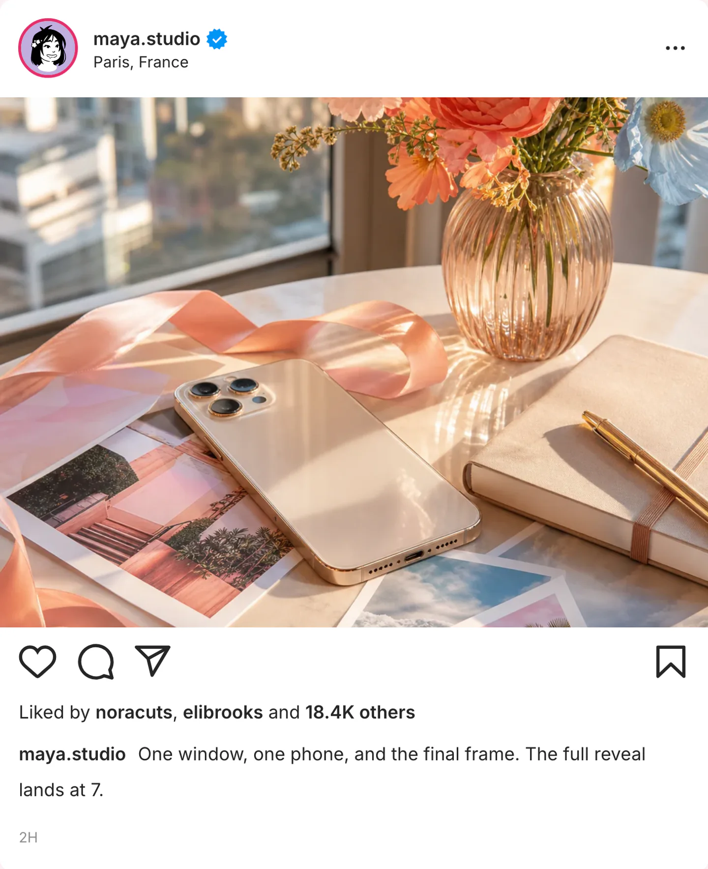 Instagram post generator live preview screenshot Fake Instagram post screenshot preview for Instagram post generator