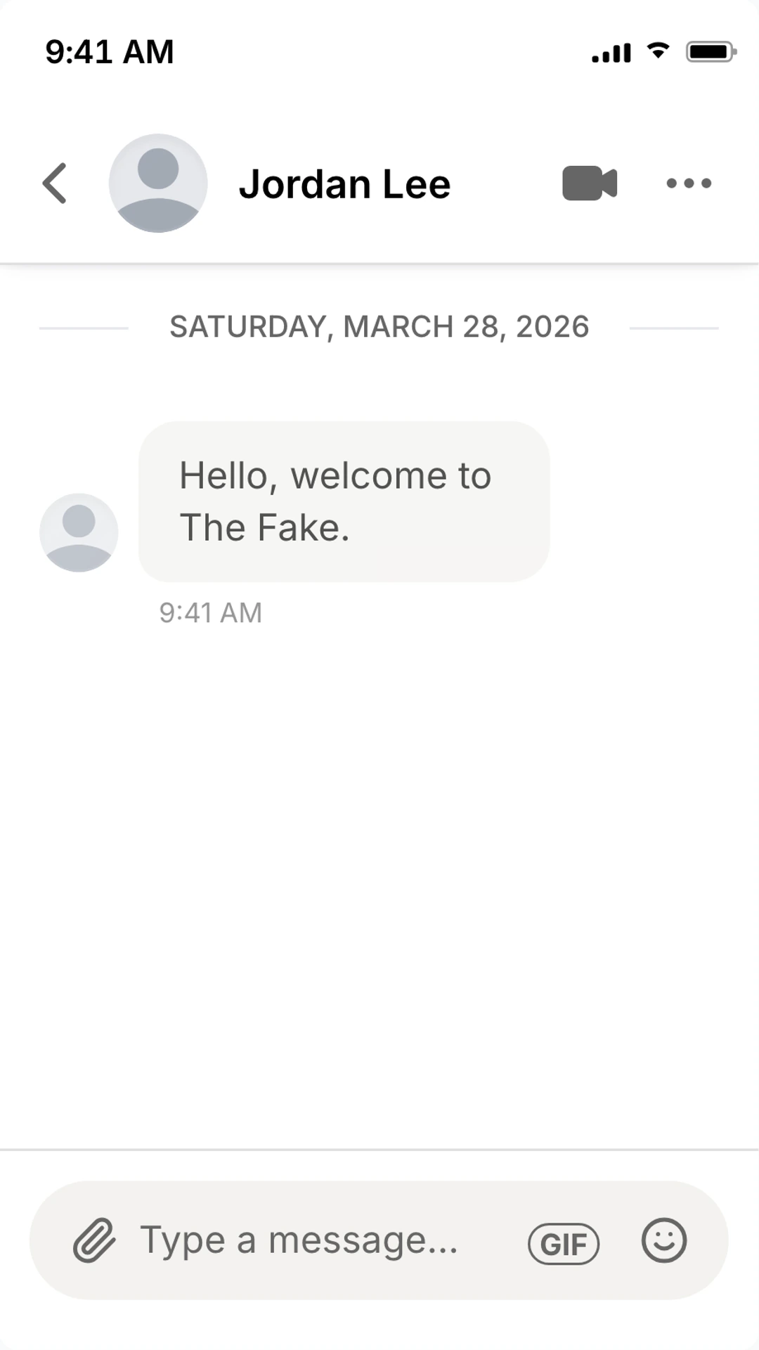 LinkedIn chat generator live preview screenshot Fake LinkedIn chat screenshot preview for LinkedIn chat generator