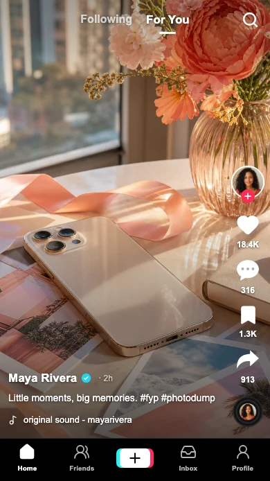 TikTok post generator live preview screenshot Fake TikTok post screenshot preview for TikTok post generator
